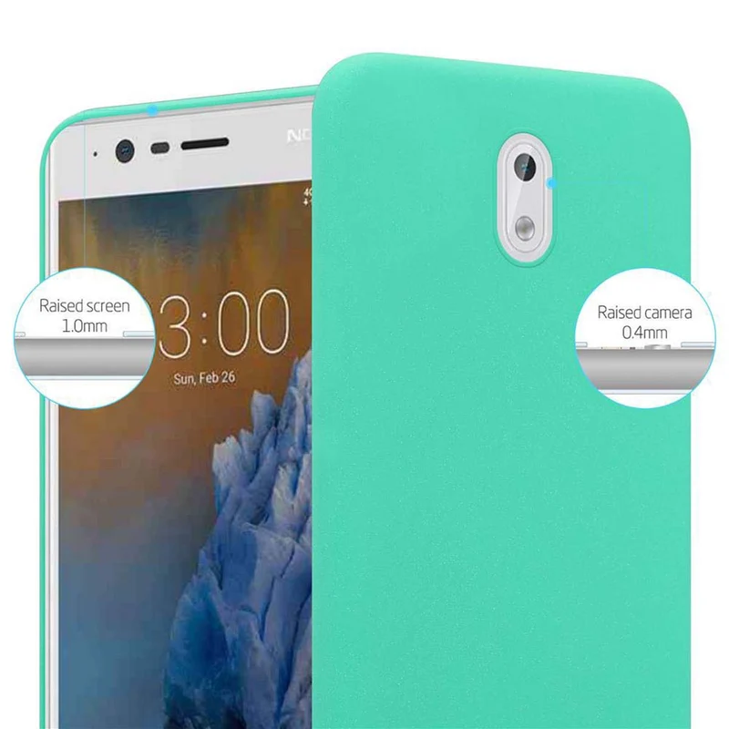 Cadorabo Hülle kompatibel mit Nokia 3 2017 Hard Case Schutzhülle in Frosted Optik gegen Kratzer und Stöße