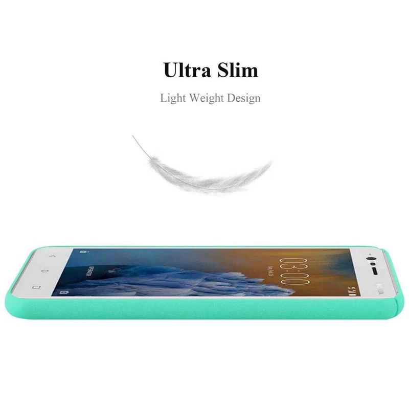Cadorabo Hülle kompatibel mit Nokia 3 2017 Hard Case Schutzhülle in Frosted Optik gegen Kratzer und Stöße