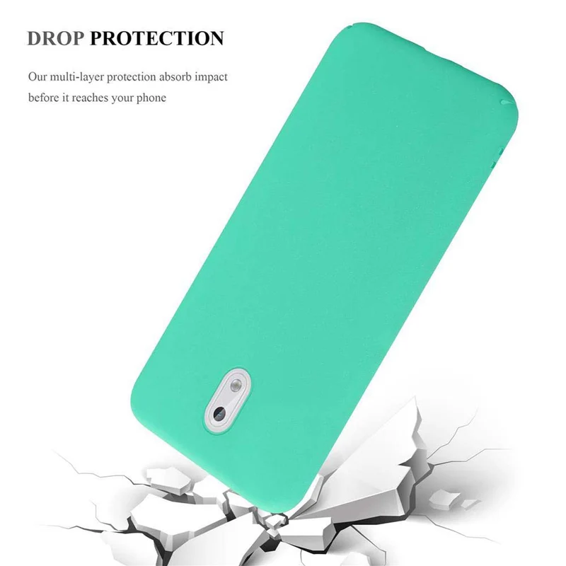 Cadorabo Hülle kompatibel mit Nokia 3 2017 Hard Case Schutzhülle in Frosted Optik gegen Kratzer und Stöße