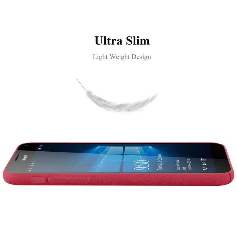 Cadorabo Hülle kompatibel mit Nokia Lumia 950 XL Hard Case Schutzhülle in Frosted Optik gegen Kratzer und Stöße