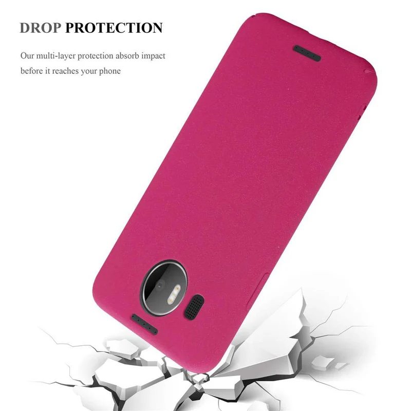 Cadorabo Hülle kompatibel mit Nokia Lumia 950 XL Hard Case Schutzhülle in Frosted Optik gegen Kratzer und Stöße