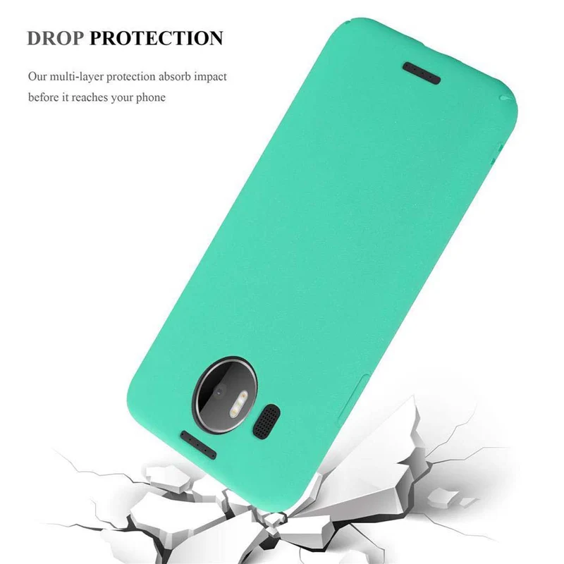 Cadorabo Hülle kompatibel mit Nokia Lumia 950 XL Hard Case Schutzhülle in Frosted Optik gegen Kratzer und Stöße