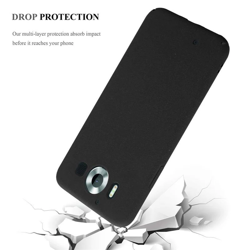 Cadorabo Hülle kompatibel mit Nokia Lumia 950 Hard Case Schutzhülle in Frosted Optik gegen Kratzer und Stöße