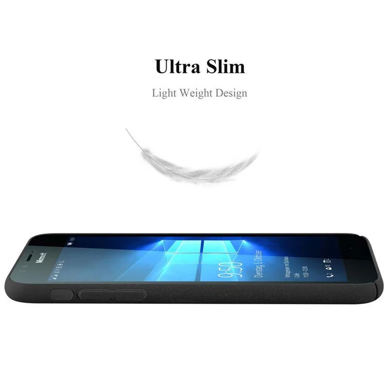 Cadorabo Hülle kompatibel mit Nokia Lumia 950 Hard Case Schutzhülle in Frosted Optik gegen Kratzer und Stöße