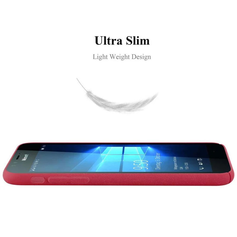 Cadorabo Hülle kompatibel mit Nokia Lumia 950 Hard Case Schutzhülle in Frosted Optik gegen Kratzer und Stöße