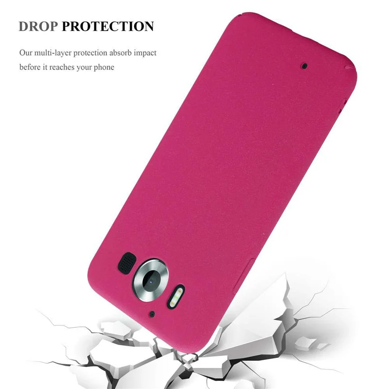 Cadorabo Hülle kompatibel mit Nokia Lumia 950 Hard Case Schutzhülle in Frosted Optik gegen Kratzer und Stöße