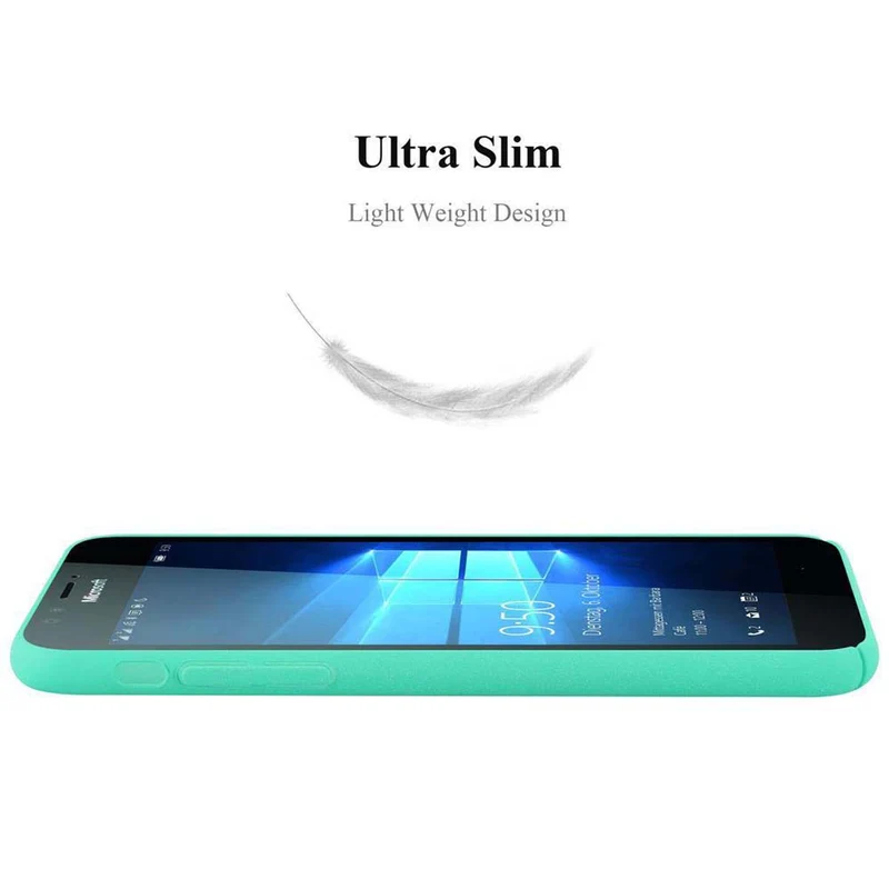 Cadorabo Hülle kompatibel mit Nokia Lumia 950 Hard Case Schutzhülle in Frosted Optik gegen Kratzer und Stöße