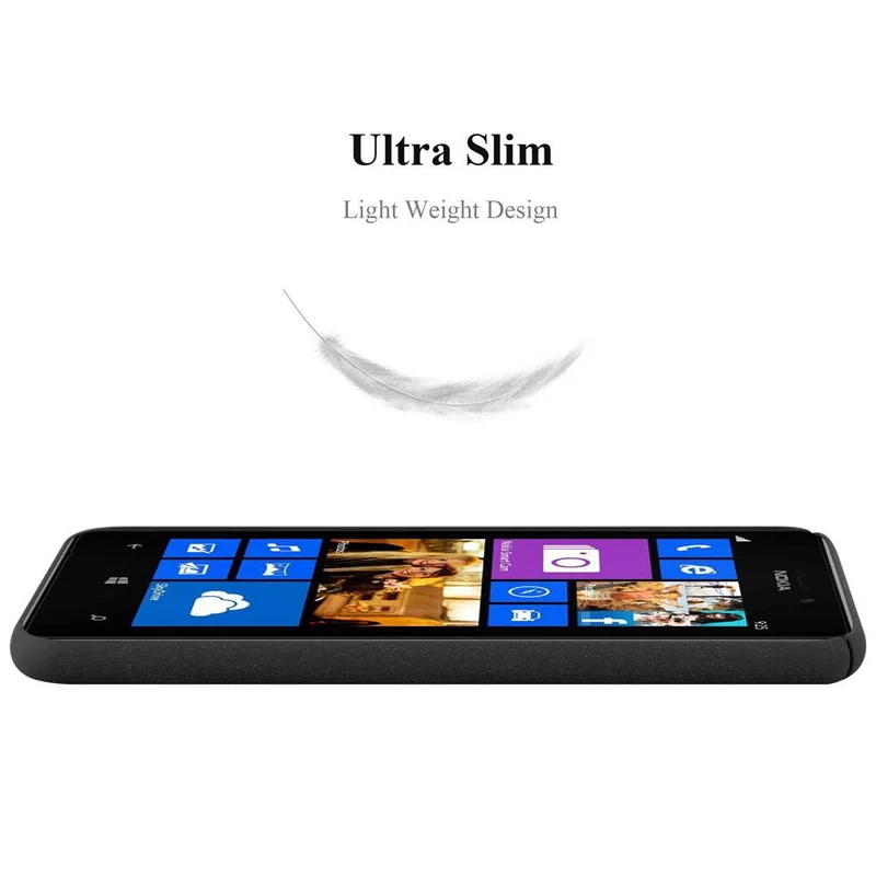 Cadorabo Hülle kompatibel mit Nokia Lumia 925 Hard Case Schutzhülle in Frosted Optik gegen Kratzer und Stöße