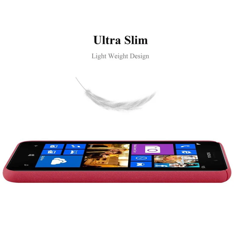 Cadorabo Hülle kompatibel mit Nokia Lumia 925 Hard Case Schutzhülle in Frosted Optik gegen Kratzer und Stöße