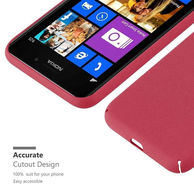 Cadorabo Hülle kompatibel mit Nokia Lumia 925 Hard Case Schutzhülle in Frosted Optik gegen Kratzer und Stöße