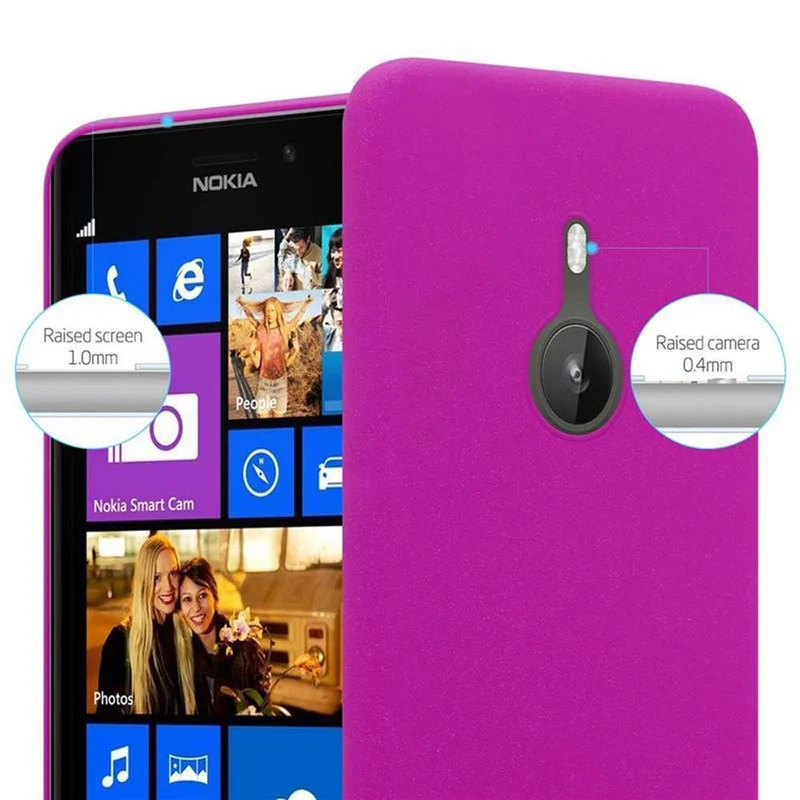 Cadorabo Hülle kompatibel mit Nokia Lumia 925 Hard Case Schutzhülle in Frosted Optik gegen Kratzer und Stöße