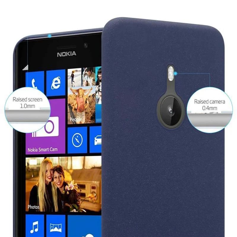 Cadorabo Hülle kompatibel mit Nokia Lumia 925 Hard Case Schutzhülle in Frosted Optik gegen Kratzer und Stöße