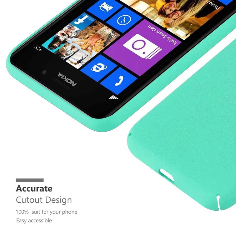Cadorabo Hülle kompatibel mit Nokia Lumia 925 Hard Case Schutzhülle in Frosted Optik gegen Kratzer und Stöße
