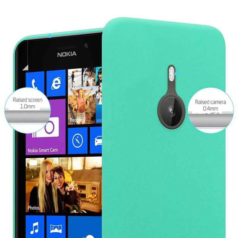 Cadorabo Hülle kompatibel mit Nokia Lumia 925 Hard Case Schutzhülle in Frosted Optik gegen Kratzer und Stöße