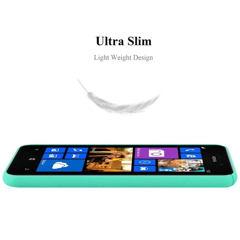 Cadorabo Hülle kompatibel mit Nokia Lumia 925 Hard Case Schutzhülle in Frosted Optik gegen Kratzer und Stöße