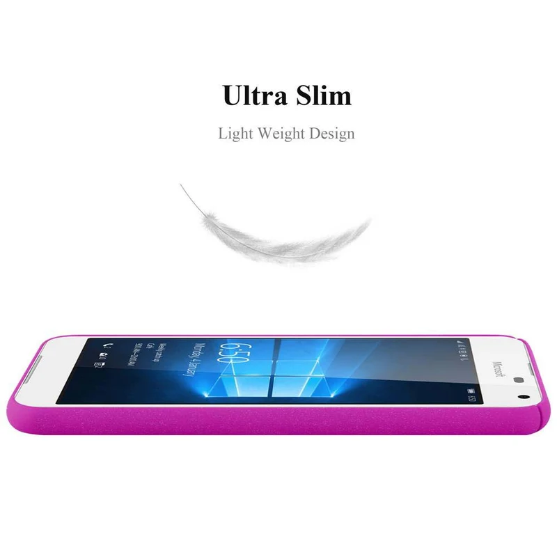 Cadorabo Hülle kompatibel mit Nokia Lumia 650 Hard Case Schutzhülle in Frosted Optik gegen Kratzer und Stöße