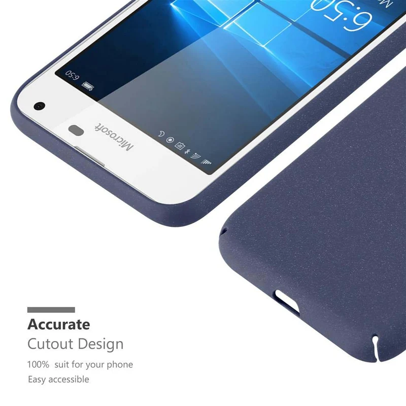 Cadorabo Hülle kompatibel mit Nokia Lumia 650 Hard Case Schutzhülle in Frosted Optik gegen Kratzer und Stöße