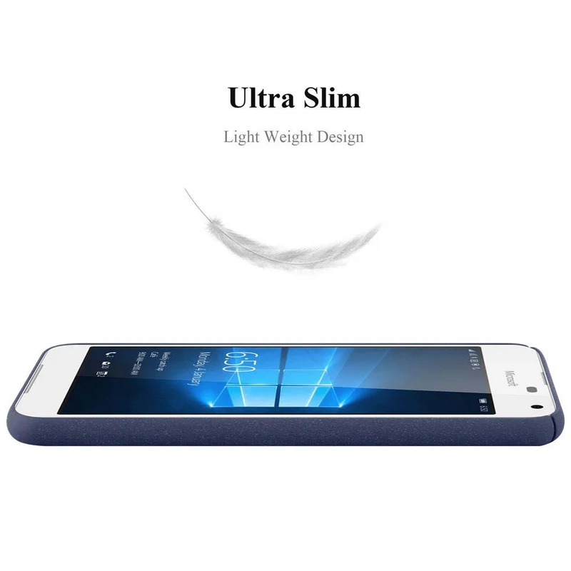 Cadorabo Hülle kompatibel mit Nokia Lumia 650 Hard Case Schutzhülle in Frosted Optik gegen Kratzer und Stöße