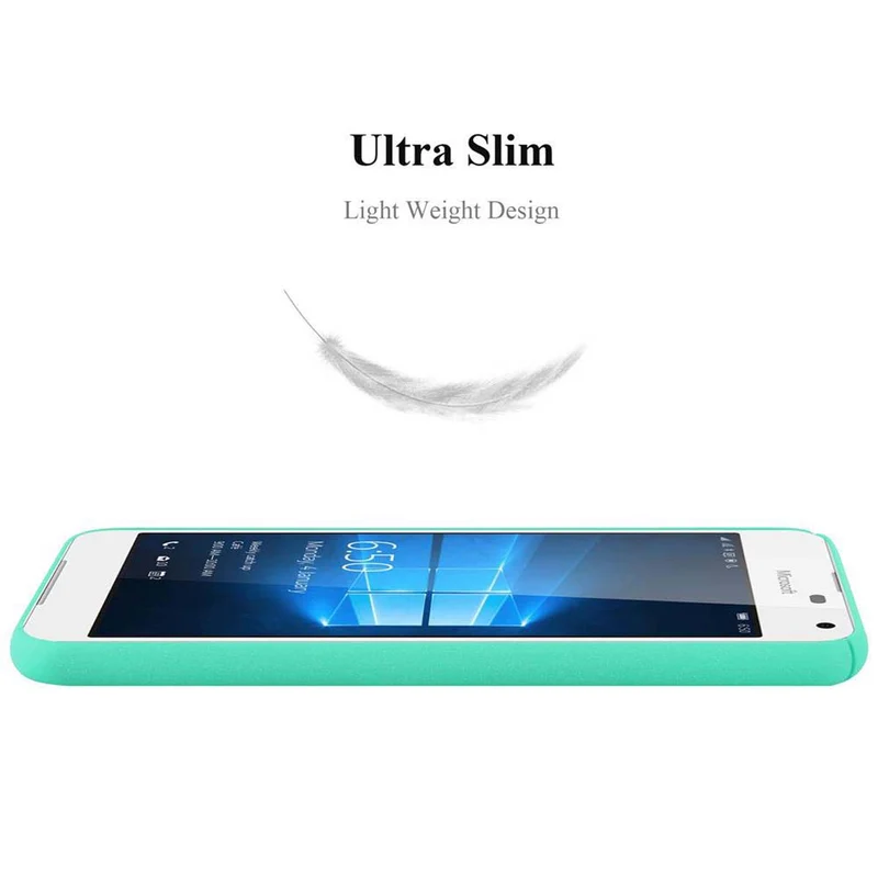 Cadorabo Hülle kompatibel mit Nokia Lumia 650 Hard Case Schutzhülle in Frosted Optik gegen Kratzer und Stöße