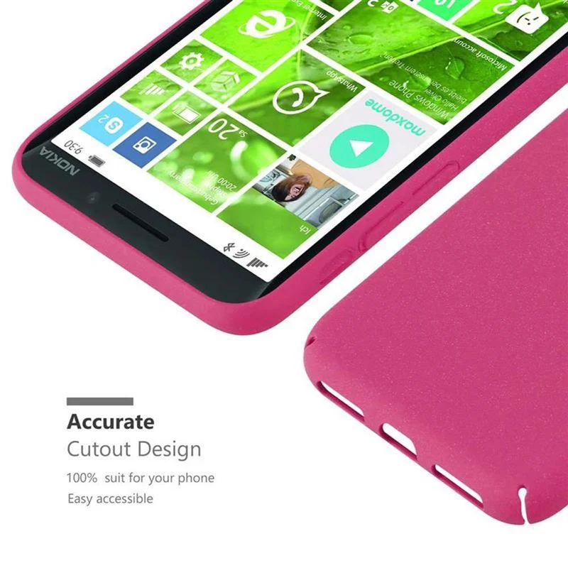 Cadorabo Hülle kompatibel mit Nokia Lumia 929 / 930 Hard Case Schutzhülle in Frosted Optik gegen Kratzer und Stöße