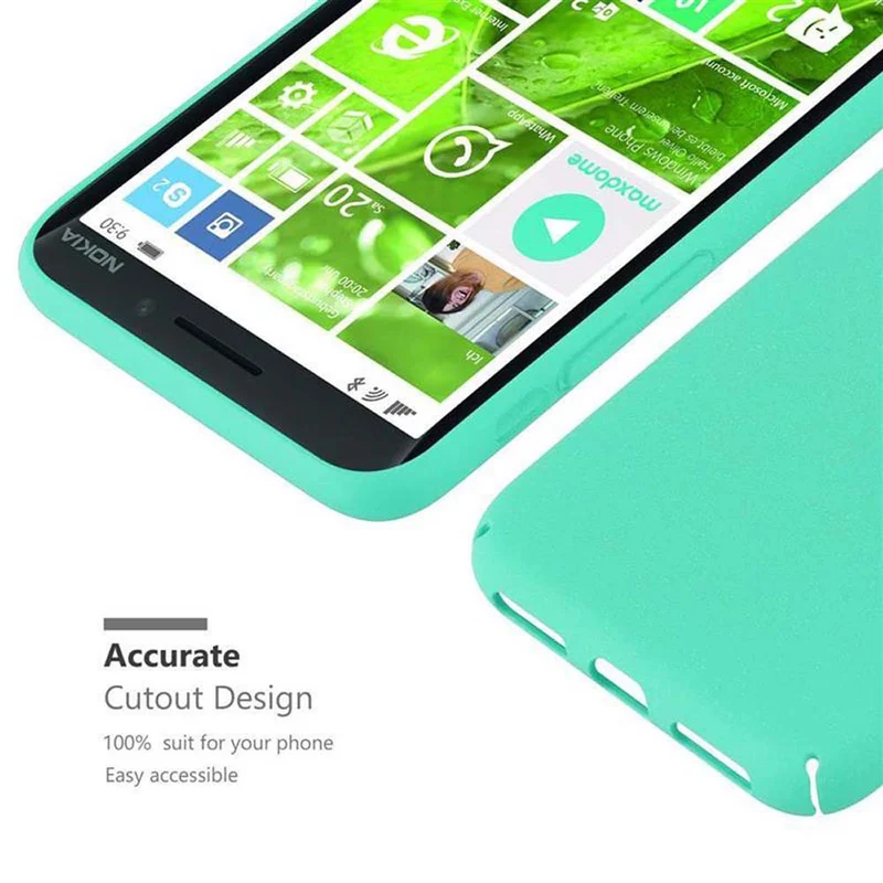 Cadorabo Hülle kompatibel mit Nokia Lumia 929 / 930 Hard Case Schutzhülle in Frosted Optik gegen Kratzer und Stöße