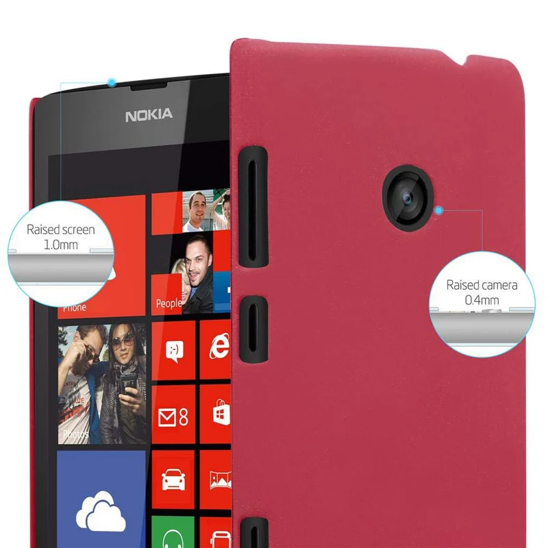 Cadorabo Hülle kompatibel mit Nokia Lumia 520 / 521 Hard Case Schutzhülle in Frosted Optik gegen Kratzer und Stöße
