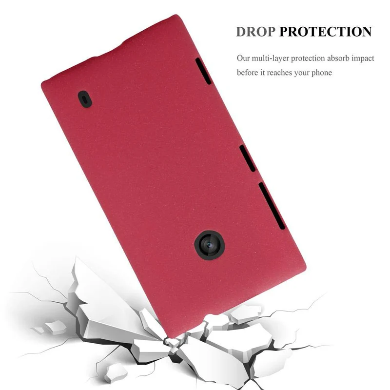 Cadorabo Hülle kompatibel mit Nokia Lumia 520 / 521 Hard Case Schutzhülle in Frosted Optik gegen Kratzer und Stöße
