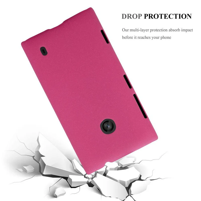 Cadorabo Hülle kompatibel mit Nokia Lumia 520 / 521 Hard Case Schutzhülle in Frosted Optik gegen Kratzer und Stöße