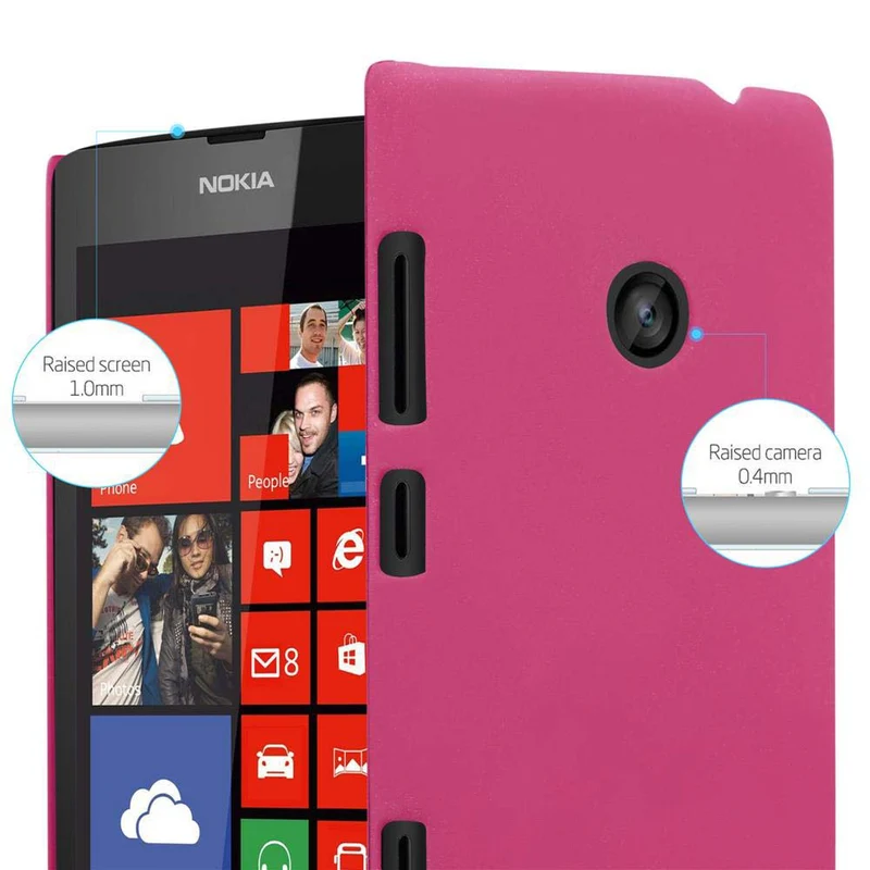 Cadorabo Hülle kompatibel mit Nokia Lumia 520 / 521 Hard Case Schutzhülle in Frosted Optik gegen Kratzer und Stöße