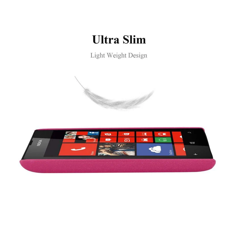Cadorabo Hülle kompatibel mit Nokia Lumia 520 / 521 Hard Case Schutzhülle in Frosted Optik gegen Kratzer und Stöße