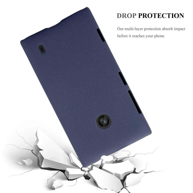 Cadorabo Hülle kompatibel mit Nokia Lumia 520 / 521 Hard Case Schutzhülle in Frosted Optik gegen Kratzer und Stöße