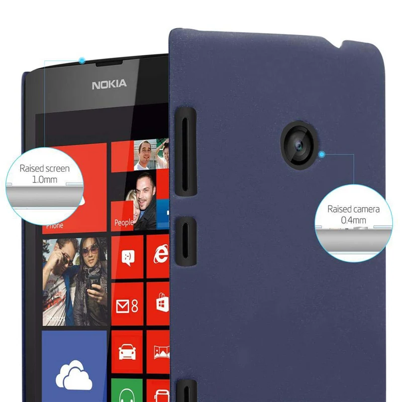 Cadorabo Hülle kompatibel mit Nokia Lumia 520 / 521 Hard Case Schutzhülle in Frosted Optik gegen Kratzer und Stöße