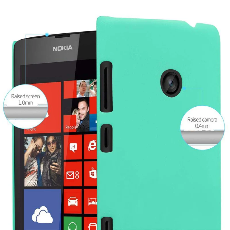 Cadorabo Hülle kompatibel mit Nokia Lumia 520 / 521 Hard Case Schutzhülle in Frosted Optik gegen Kratzer und Stöße
