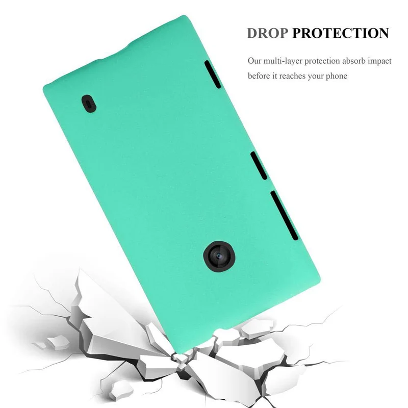 Cadorabo Hülle kompatibel mit Nokia Lumia 520 / 521 Hard Case Schutzhülle in Frosted Optik gegen Kratzer und Stöße