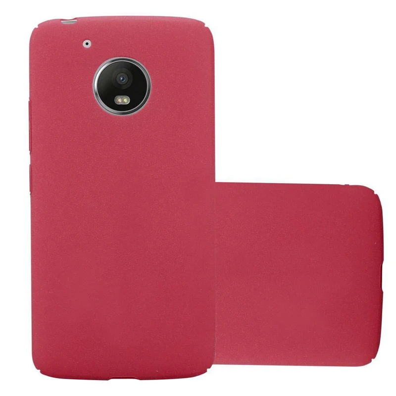 Cadorabo Hülle kompatibel mit Motorola MOTO G5 Hard Case Schutzhülle in Frosted Optik gegen Kratzer und Stöße