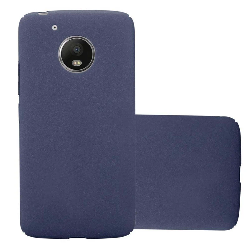 Cadorabo Hülle kompatibel mit Motorola MOTO G5 Hard Case Schutzhülle in Frosted Optik gegen Kratzer und Stöße