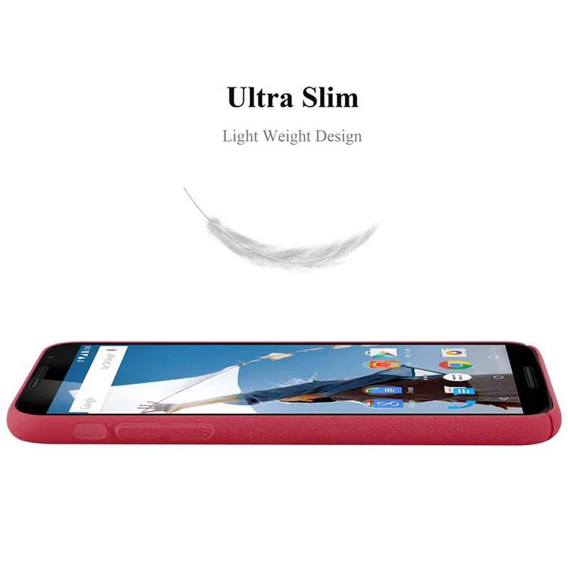 Cadorabo Hülle kompatibel mit Motorola Google NEXUS 6 Hard Case Schutzhülle in Frosted Optik gegen Kratzer und Stöße