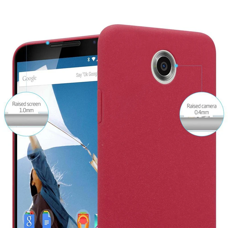 Cadorabo Hülle kompatibel mit Motorola Google NEXUS 6 Hard Case Schutzhülle in Frosted Optik gegen Kratzer und Stöße