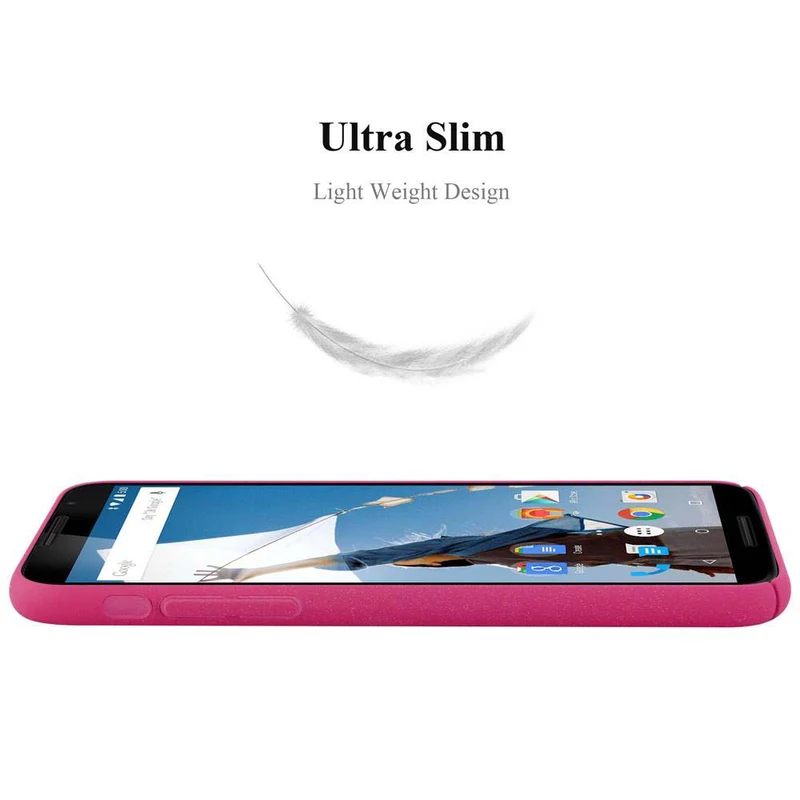 Cadorabo Hülle kompatibel mit Motorola Google NEXUS 6 Hard Case Schutzhülle in Frosted Optik gegen Kratzer und Stöße