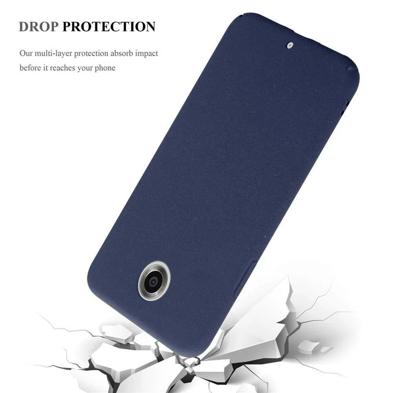 Cadorabo Hülle kompatibel mit Motorola Google NEXUS 6 Hard Case Schutzhülle in Frosted Optik gegen Kratzer und Stöße