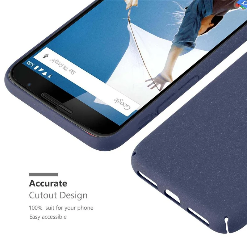 Cadorabo Hülle kompatibel mit Motorola Google NEXUS 6 Hard Case Schutzhülle in Frosted Optik gegen Kratzer und Stöße