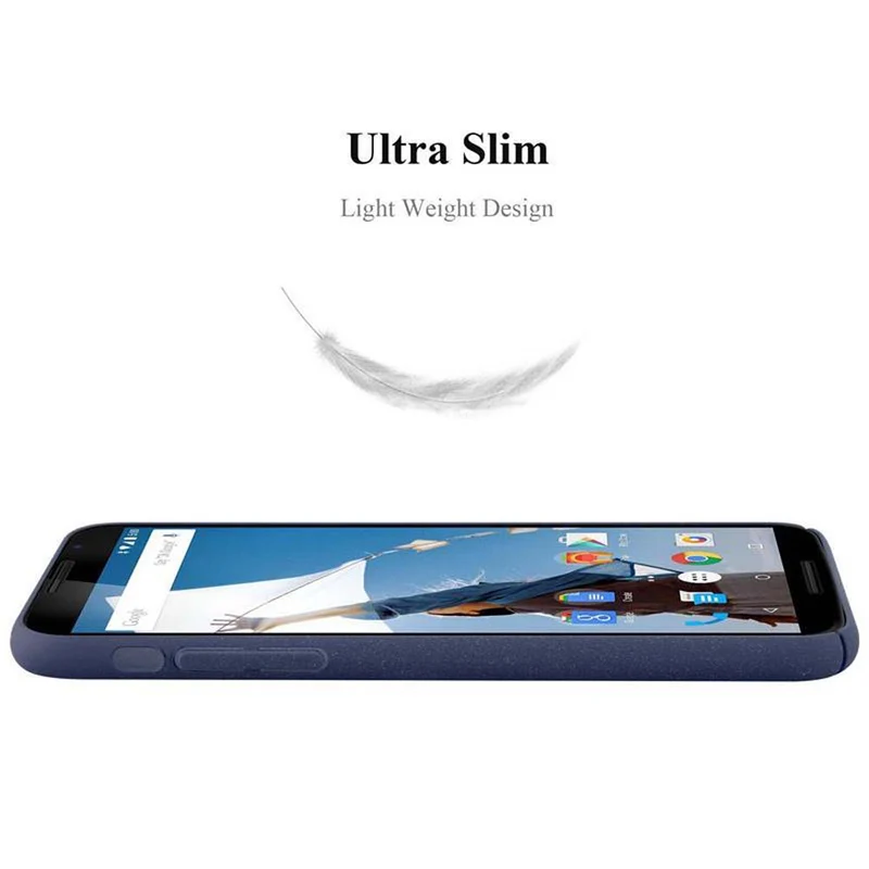 Cadorabo Hülle kompatibel mit Motorola Google NEXUS 6 Hard Case Schutzhülle in Frosted Optik gegen Kratzer und Stöße