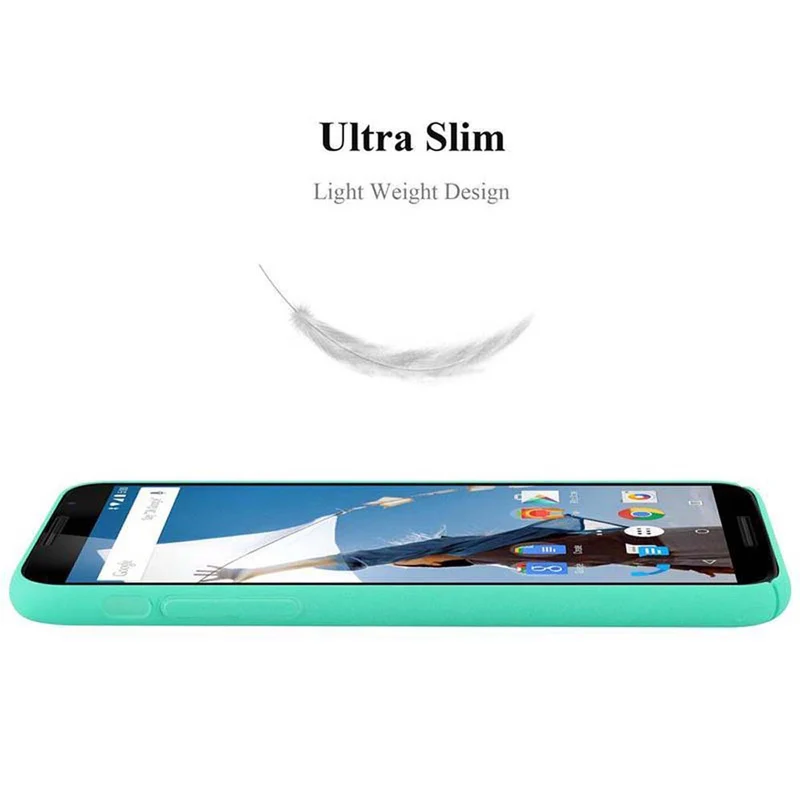 Cadorabo Hülle kompatibel mit Motorola Google NEXUS 6 Hard Case Schutzhülle in Frosted Optik gegen Kratzer und Stöße