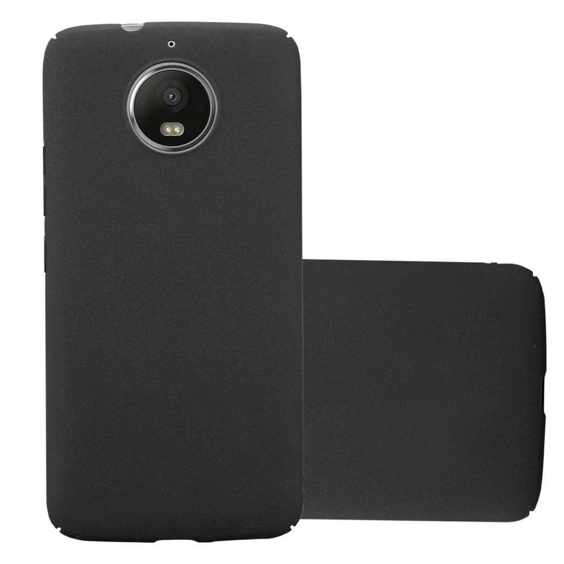 Cadorabo Hülle kompatibel mit Motorola MOTO G5S Hard Case Schutzhülle in Frosted Optik gegen Kratzer und Stöße