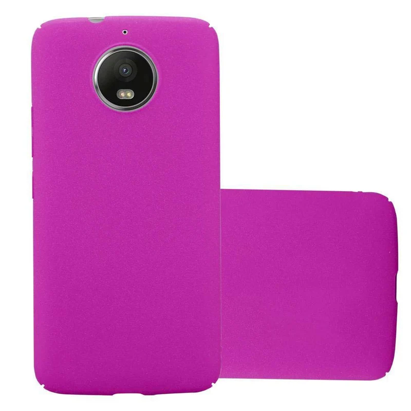 Cadorabo Hülle kompatibel mit Motorola MOTO G5S Hard Case Schutzhülle in Frosted Optik gegen Kratzer und Stöße