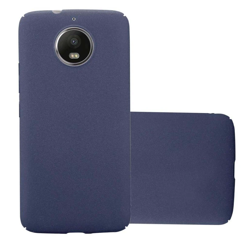 Cadorabo Hülle kompatibel mit Motorola MOTO G5S Hard Case Schutzhülle in Frosted Optik gegen Kratzer und Stöße