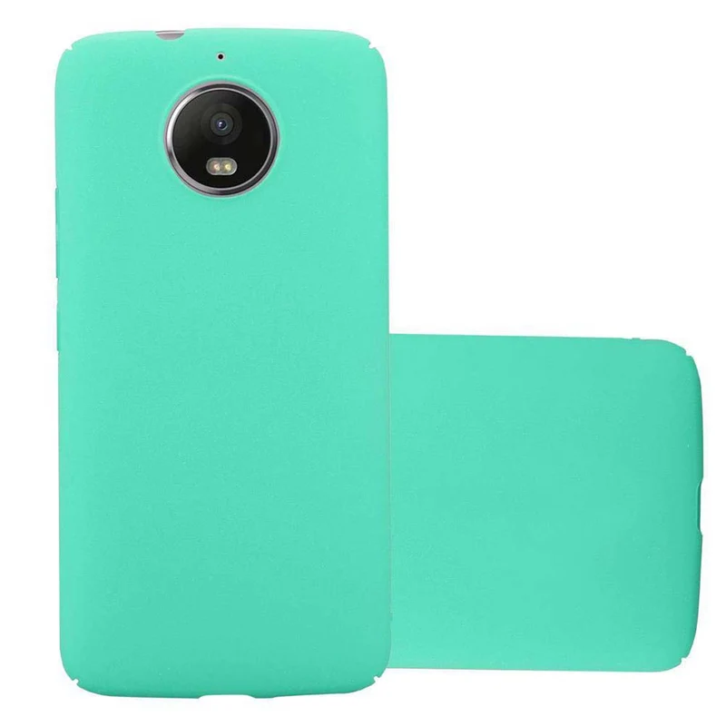 Cadorabo Hülle kompatibel mit Motorola MOTO G5S Hard Case Schutzhülle in Frosted Optik gegen Kratzer und Stöße