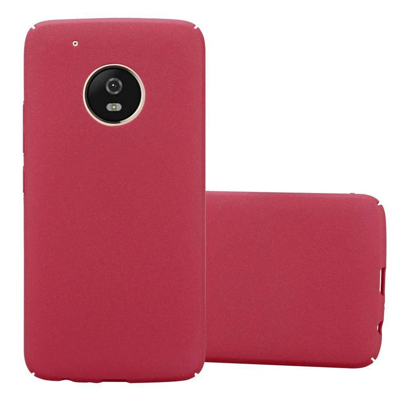 Cadorabo Hülle kompatibel mit Motorola MOTO G5 PLUS Hard Case Schutzhülle in Frosted Optik gegen Kratzer und Stöße