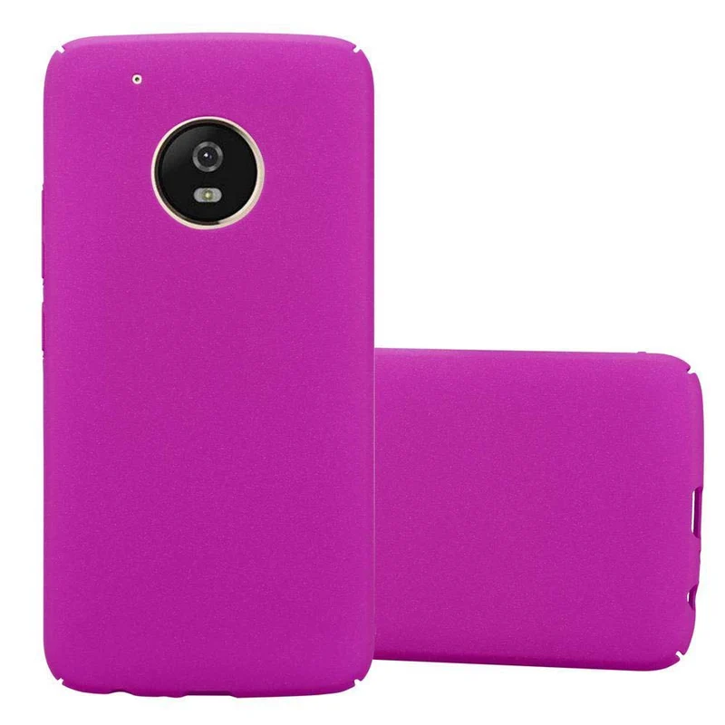 Cadorabo Hülle kompatibel mit Motorola MOTO G5 PLUS Hard Case Schutzhülle in Frosted Optik gegen Kratzer und Stöße