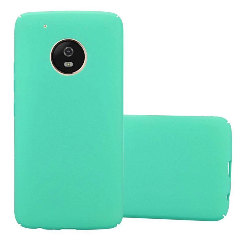 Cadorabo Hülle kompatibel mit Motorola MOTO G5 PLUS Hard Case Schutzhülle in Frosted Optik gegen Kratzer und Stöße